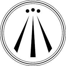 The Awen symbol, representing divine inspiration in Druidry